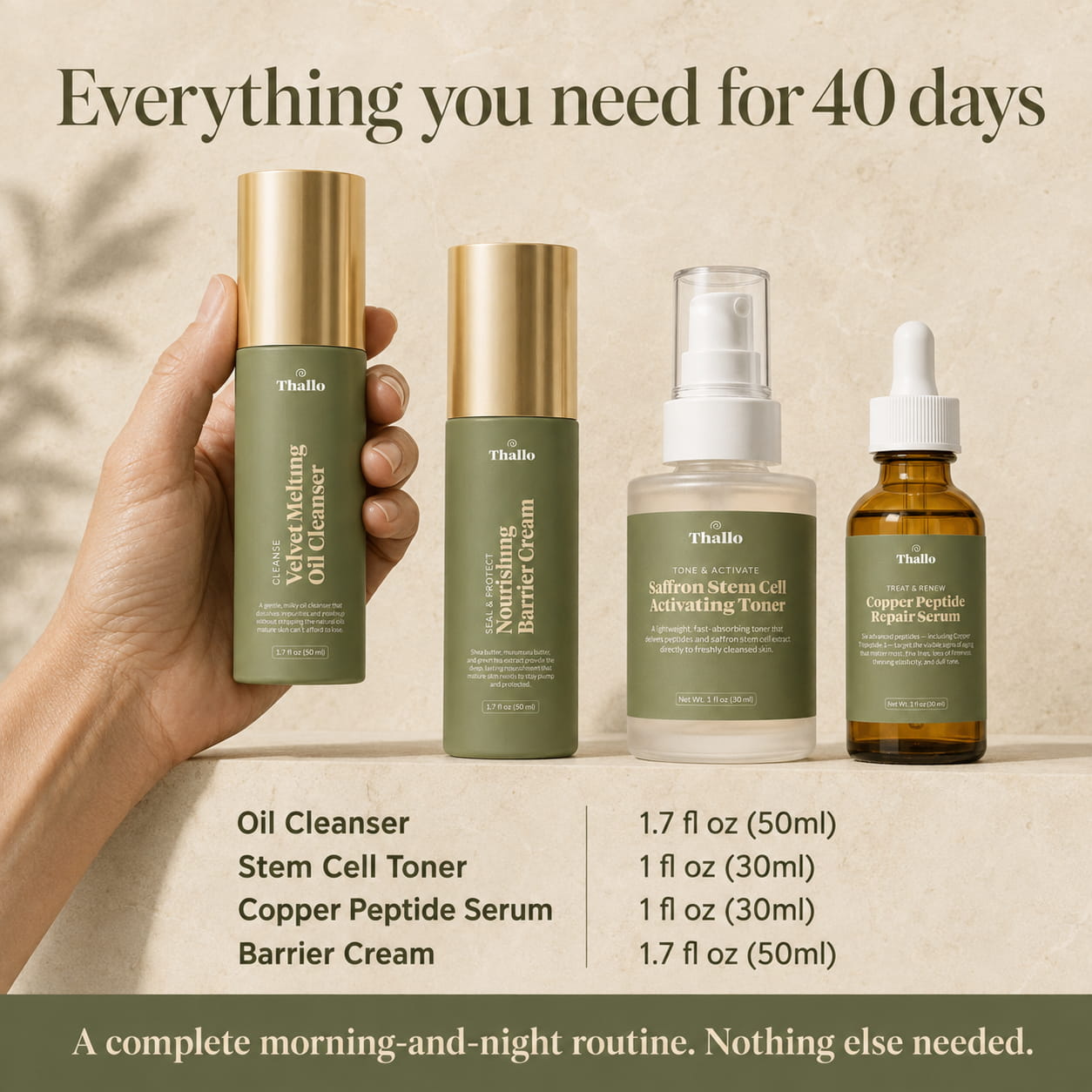 The Peptide Restore System for Mature Women's Skin