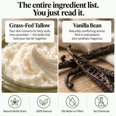 Thallo® Vanilla Bean Infused Whipped Tallow Balm
