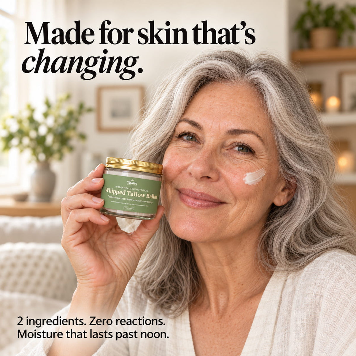 Thallo® Vanilla Bean Infused Whipped Tallow Balm