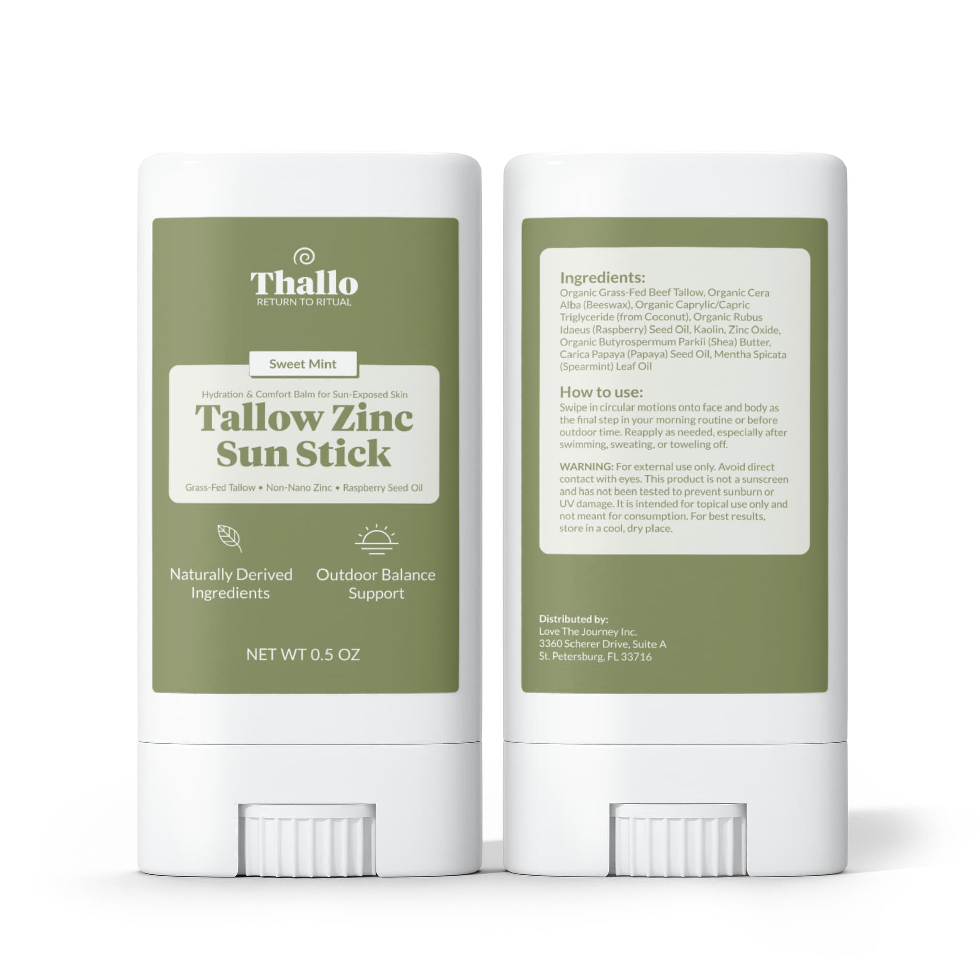 Thallo® 2-Pack Tallow Zinc Sun Stick