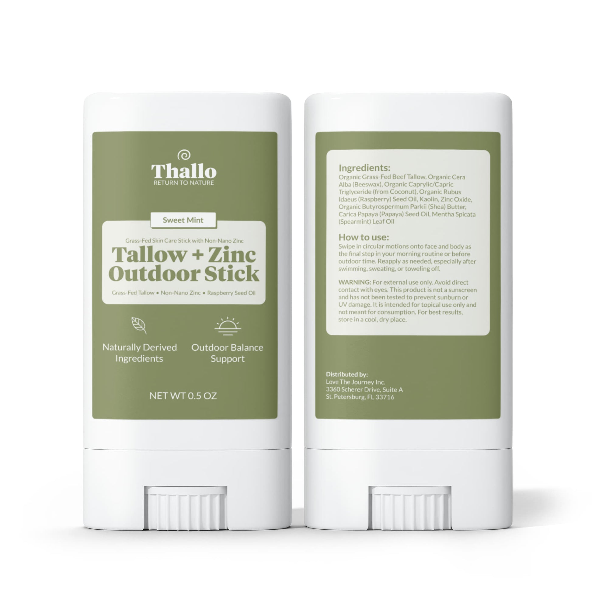Thallo® Tallow + Zinc Outdoor Stick (2-Pack)