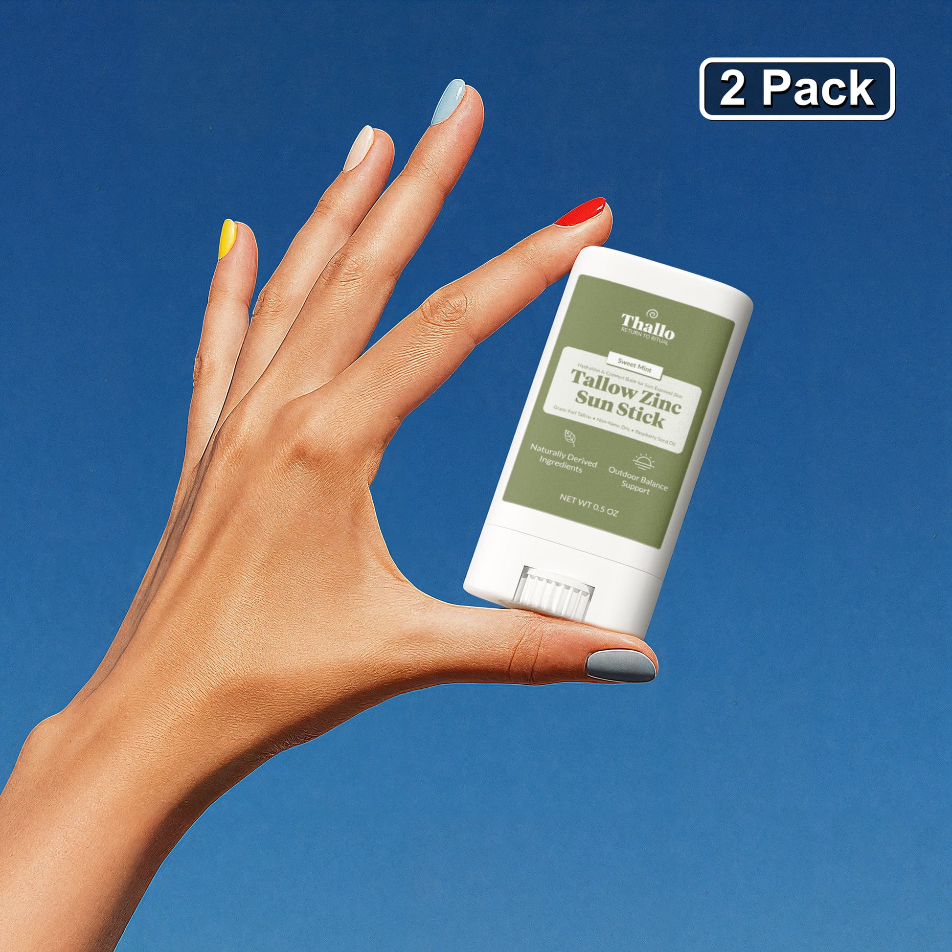 Thallo® 2-Pack Tallow Zinc Sun Stick