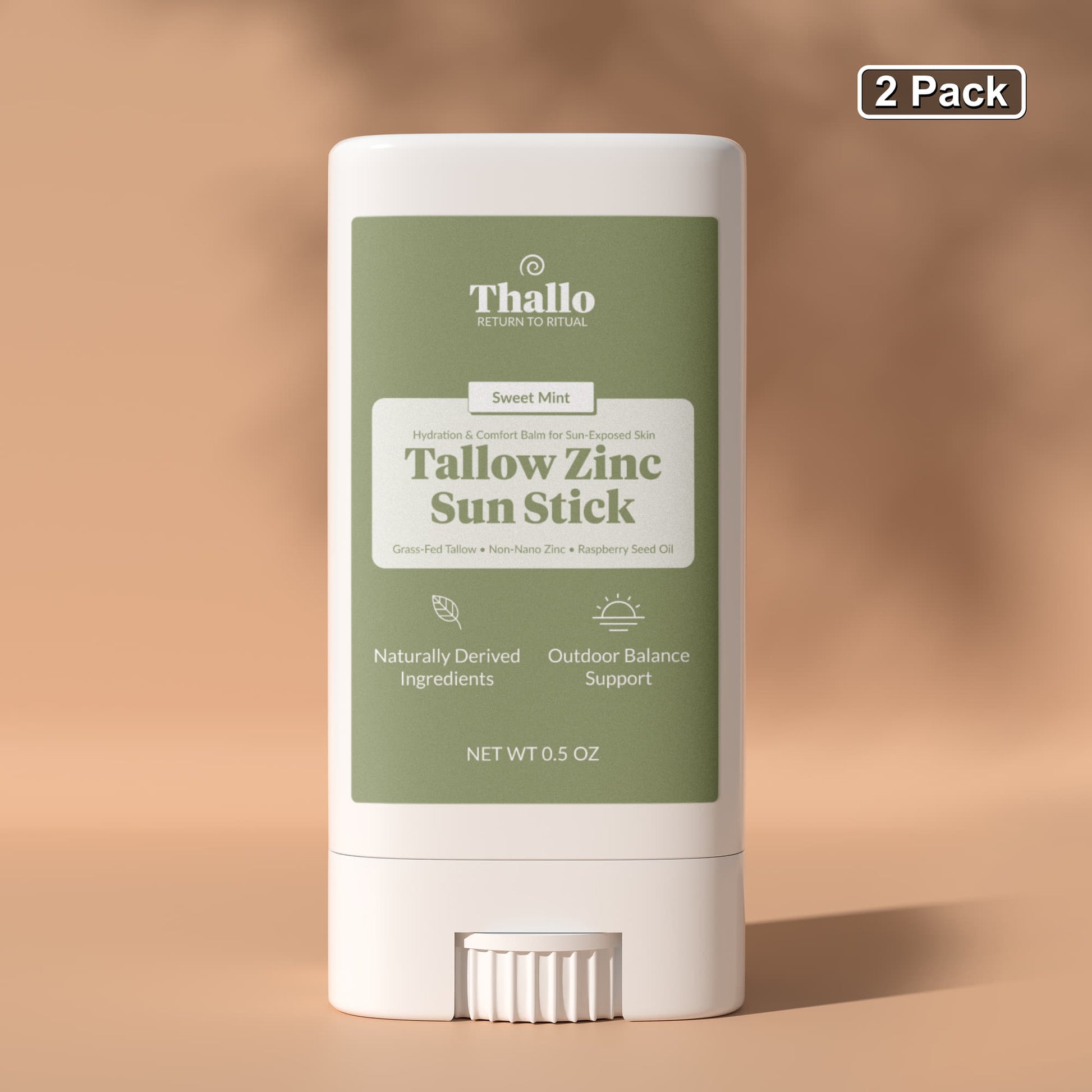 Thallo® 2-Pack Tallow Zinc Sun Stick