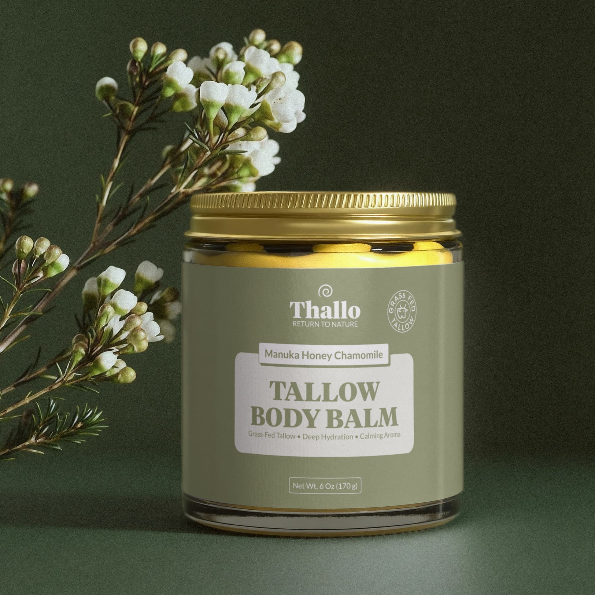 Thallo® Manuka Honey Chamomile Tallow Body Balm